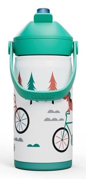 CamelBak Thrive Flip Straw Kids Codzienne użytkowanie 400 ml Stal nierdzewna Turkusowy, Biały