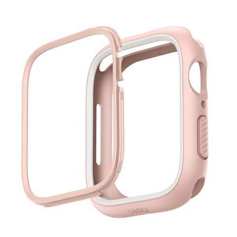 UNIQ etui Moduo Apple Watch Series 4/5/6/7/8/SE 44/45mm różowy-biały/blush-white