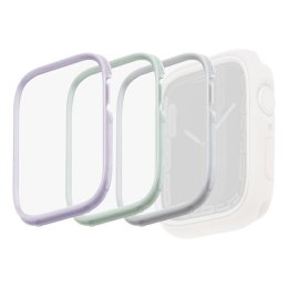 UNIQ ramki do Moduo 3in1 Apple Watch Series 4/5/6/7/8/SE 40/41mm Szałwiowy-Lillak-Biały/Sage-Lilac-White