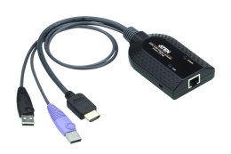 ATEN KA7188-AX kabel KVM Czarny, Metaliczny, Fioletowy