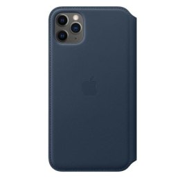 Etui Apple MY1P2ZM/A iPhone 11 Pro Max otchłanny błękit/navy Leather Book