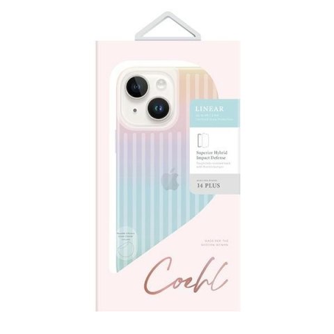 UNIQ etui Coehl Linear iPhone 14 Plus 6,7" opalowy/iridescent