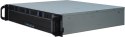 Inter-Tech IPC 2U-2404S Rack Czarny, Srebrny