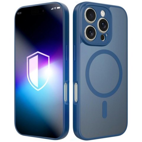 Etui 3MK Misty MagCase do Apple iPhone 16 Pro niebieski