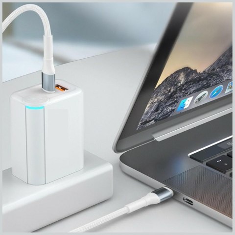 Kabel 3MK Hyper Cable N-SERIES USB-C do Lightning 2m 9V/3A 27W biały