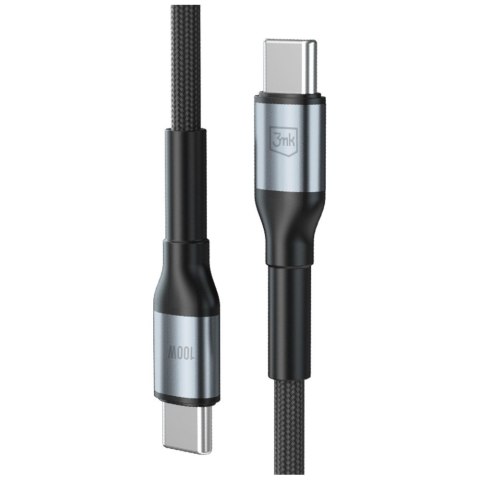 Kabel 3MK Hyper Cable N-SERIES USB-C do USB-C 3m 20V/5A 100W czarny