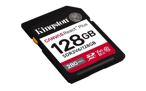 128GB SDXC CANVAS REACT PLUS U3/UHS-II 280R/100W V60 FULL HD/4K