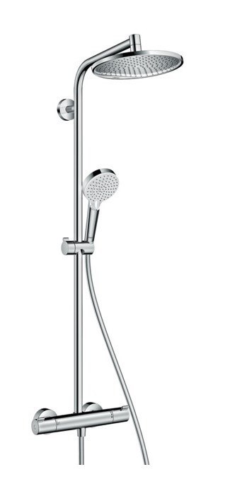 Hansgrohe Crometta S system prysznicowy 2 głowic(e) Ściana Chrom