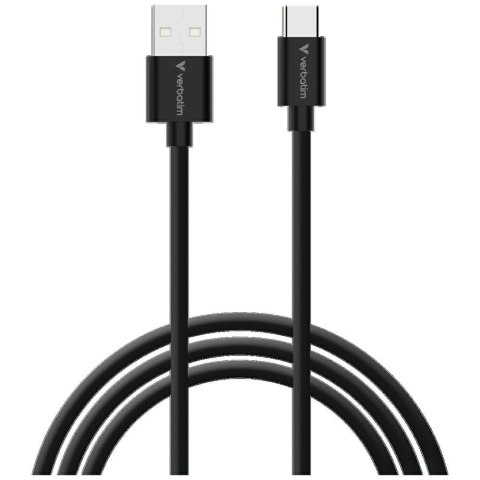 Kable Verbatim Sync & Charge USC-C do A essentials 18W czarny / biały 2szt. 32393