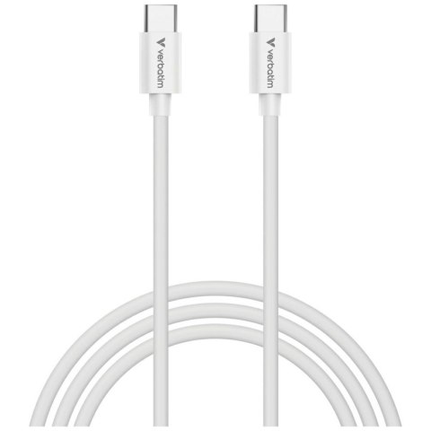 Kable Verbatim Sync & Charge USC-C do C essentials 60W czarny / biały 2szt. 32391