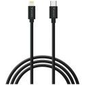 Kable Verbatim Sync & Charge USC-C do Lightning essentials 27W czarny / biały 2szt. 32392