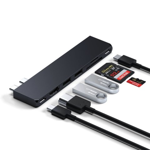 Satechi ST-HUCPHSD Stacja dok. do notebooka i replikator portów USB 3.2 Gen 2 Type-C