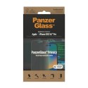 PanzerGlass | Screen protector - glass - with privacy filter | Apple iPhone 14 Pro | Black | Transparent