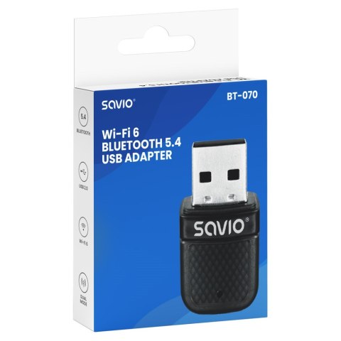 SAVIO ADAPTER USB WIFI BLUETOOTH 5.4 BT-070