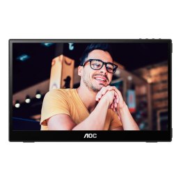AOC 16T3EA przenośny telewizor / monitor Czarny 39,6 cm (15.6