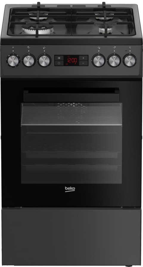 Kuchnia gazowo-elektryczna BEKO FSM51330DAOT b300 | termoobieg | SteamShine | prowadnice teleskopowe