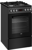 Kuchnia gazowo-elektryczna BEKO FSM51330DAOT b300 | termoobieg | SteamShine | prowadnice teleskopowe