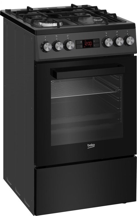 Kuchnia gazowo-elektryczna BEKO FSM51330DAOT b300 | termoobieg | SteamShine | prowadnice teleskopowe