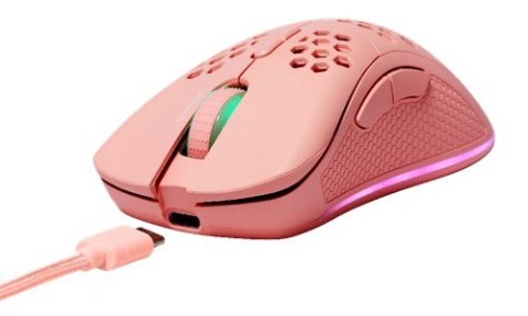 Deltaco Gaming GAM-120-P klawiatura RF Wireless + USB Type-C Różowy
