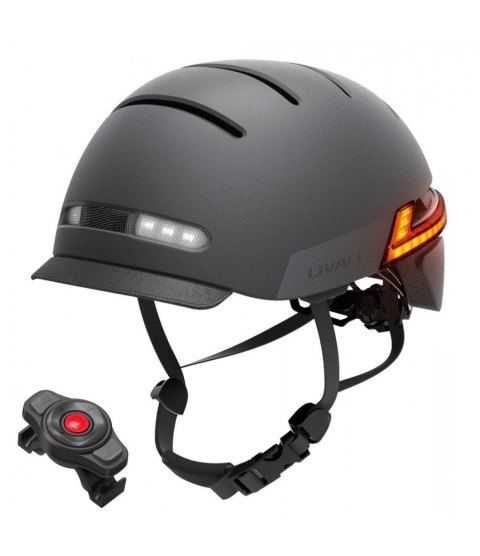 TECHLY Kask miejski Bluetooth 54-58 cm LED/SOS/Intercom czarny BH51NEO-M-BLK