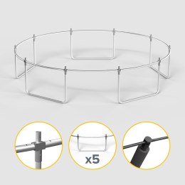 REBEL ACTIVE TRAMPOLINA PRO 12FT/366CM, SIATKA, DRABINKA RBA-8003