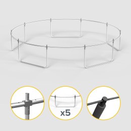 REBEL ACTIVE TRAMPOLINA PRO 15FT/457CM, SIATKA, DRABINKA RBA-8005
