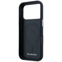 Etui Mercedes Leather Semi Wrap Iconic Line MagSafe do iPhone 17 Pro Max granatowy