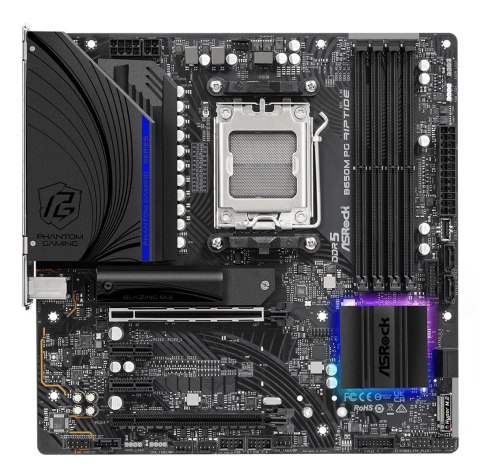Asrock B650M PG Riptide AMD B650 Gniazdo AM5 micro ATX