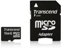 SD microSD Card 16GB Transcend SDHC UHS1 w/adapter