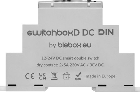 Moduł przekaźnikowy switchboxD DC DIN Blebox