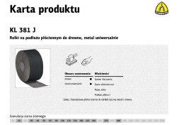 K.PŁÓTNO ROLKA 200mm 120 KL381J (50mb)