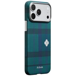 Etui PITAKA Flora in Grid Edge do iPhone 17 Pro Max forest dawn