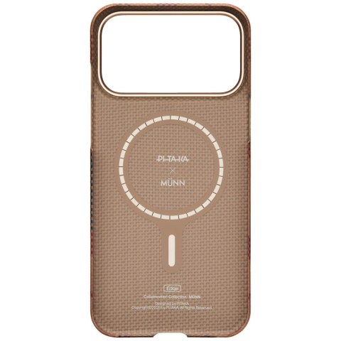 Etui PITAKA Flora in Grid Edge do iPhone 17 Pro cloud dusk