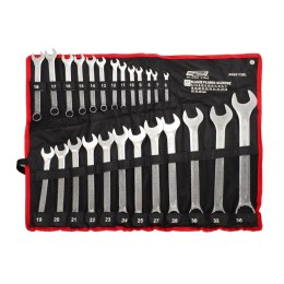 AWTOOLS KLUCZ PŁASKO-OCZKOWY KPL.25szt. /6mm-36mm /BLACK LINE