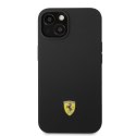 Ferrari FEHMSIP14SBK iPhone 14 6,1" czarny/black hardcase Silicone Metal Logo Magsafe