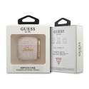 Guess GUA24GSMP AirPods cover różowy/pink 4G Script Metal Collection