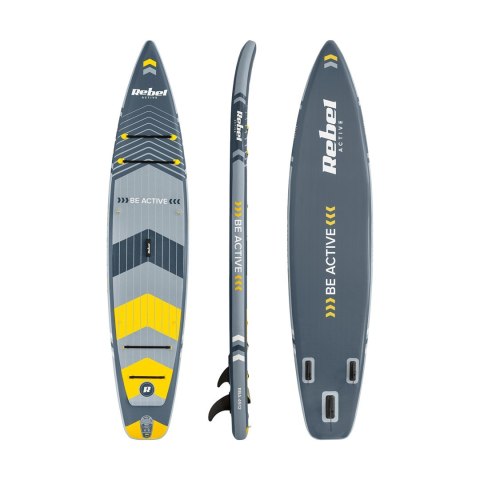 DESKA SUP REBEL ACTIVE PRO TOURING, 381X81X15 ZESTAW RBA-4512 - SZARA