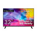 KRUGER&MATZ TELEWIZOR LED 32" HD GOOGLETV, DVB-T2/S2/T/C H.265 HEVC KM0232HD-G