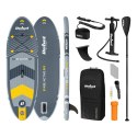 REBEL ACTIVE DESKA SUP POMPOWANA SZARA 244X76X10 ZESTAW RBA-4511