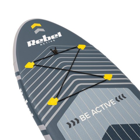 REBEL ACTIVE DESKA SUP POMPOWANA SZARA 244X76X10 ZESTAW RBA-4511