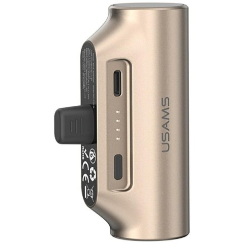 Powerbank USAMS PB79 Mini Tail Plug Portable 3000mAh USB-C beżowy