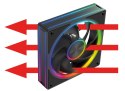 MODECOM VOLCANO LOOP 120 ARGB FAN CZARNY