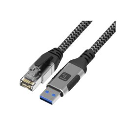 TECHLY Adapter/kabel sieciowy USB-A na Gigabit Ethernet RJ45 1 m ICOC U3A-RJ45-010