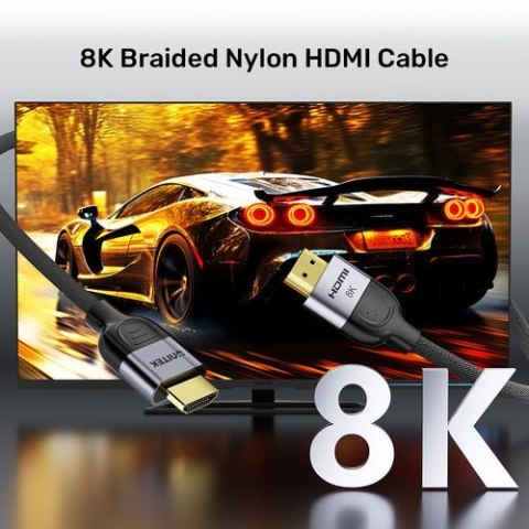 UNITEK KABEL HDMI 2.1 8K LUX OPLOT 2M