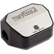 Aqua Computer Durchflusssensor high flow 2, 2x G1/4 - silber/schwarz