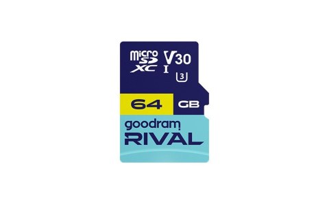 GOODRAM microSDXC 64GB V30 UHS I U3 RIVAL + adapter