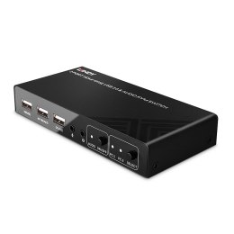 Lindy 32809 przełącznik KVM Czarny