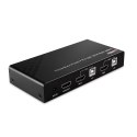 Lindy 32809 przełącznik KVM Czarny