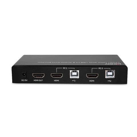 Lindy 32809 przełącznik KVM Czarny