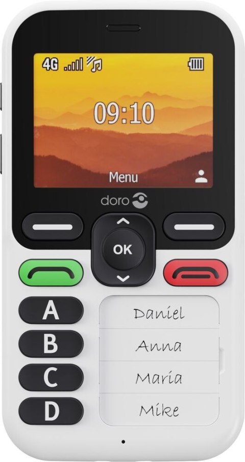 Doro Leva X10 6,1 cm (2.4") 117 g Czarny, Biały Telefon dla seniora